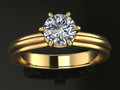 Помолвочное кольцо Solitaire 6 Prong Cord 177213