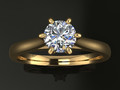 Помолвочное кольцо Solitaire 6 Prong Diamond Gallery 177215