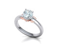 1ct Цветочное помолвочное кольцо Solitaire design 113983
