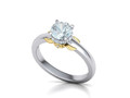 1ct Цветочное помолвочное кольцо Solitaire design 113983
