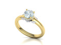 1ct Цветочное помолвочное кольцо Solitaire design 113983