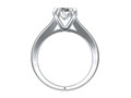 Помолвочное кольцо Формат файла STL готов к CC80Tin для 94785