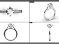 Помолвочное кольцо Solitaire CAD Design CC119 116033