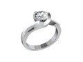 Помолвочное кольцо Solitaire Diamond Ring STL CAD File CC96 116034