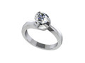 Помолвочное кольцо Solitaire Diamond Ring STL CAD File CC96 116034