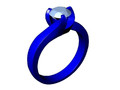 Помолвочное кольцо Solitaire Diamond Ring STL CAD File CC96 116034