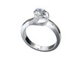 Помолвочное кольцо Solitaire Diamond Ring STL CAD File CC96 116034
