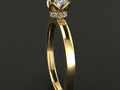 Цветочная галерея Solitaire Infinity Diamond Bow Engagement Ring 172355