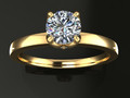 Цветочная галерея Solitaire Infinity Diamond Bow Engagement Ring 172355