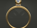 Цветочная галерея Solitaire Infinity Diamond Bow Engagement Ring 172355