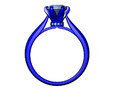 Помолвочное кольцо Solitaire Ring CAD STL File CC105 116035