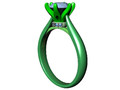 Помолвочное кольцо Solitaire Ring CAD STL File CC105 116035
