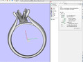 Помолвочное кольцо Solitaire Ring CAD STL File CC105 116035