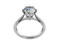 Помолвочное кольцо Solitaire Ring CAD STL File CC105 116035