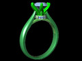 Помолвочное кольцо Solitaire Ring CAD STL File CC105 116035