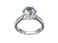 Помолвочное кольцо Solitaire Ring CAD STL File CC105 116035