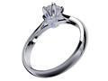 Помолвочное кольцо Solitaire Ring CAD STL File CC105 116035