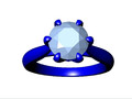 Помолвочное кольцо Solitaire Ring CAD STL File CC105 116035