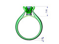 Помолвочное кольцо Solitaire Ring CAD STL File CC105 116035