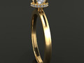 Помолвочное кольцо Solitaire Diamond Basket Gallery 177221