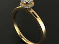 Помолвочное кольцо Solitaire Diamond Basket Gallery 177221