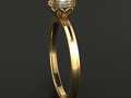 Помолвочное кольцо Solitaire Diamond Basket Rope Gallery 177222