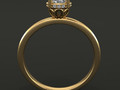 Помолвочное кольцо Solitaire Diamond Basket Rope Gallery 177222