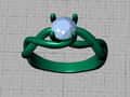 Классическое помолвочное кольцо Solitaire Crossover Ring model 149832