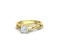 Классическое помолвочное кольцо Solitaire Crossover Ring model 149832