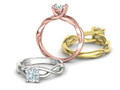 Классическое помолвочное кольцо Solitaire Crossover Ring model 149832