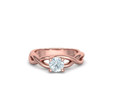 Классическое помолвочное кольцо Solitaire Crossover Ring model 149832