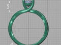Классическое помолвочное кольцо Solitaire Crossover Ring model 149832
