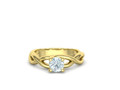 Классическое помолвочное кольцо Solitaire Crossover Ring model 149832