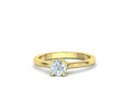 Помолвочное кольцо Four Prong Crossover Solitaire 5mm Stone 134986