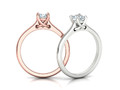Помолвочное кольцо Four Prong Crossover Solitaire 5mm Stone 134986