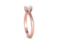 Помолвочное кольцо Four Prong Crossover Solitaire 5mm Stone 134986