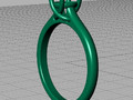 Помолвочное кольцо Four Prong Crossover Solitaire 5mm Stone 134986