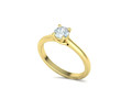Помолвочное кольцо Four Prong Crossover Solitaire 5mm Stone 134986
