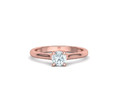 Помолвочное кольцо Four Prong Crossover Solitaire 5mm Stone 134986