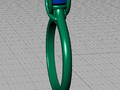 Помолвочное кольцо Four Prong Crossover Solitaire 5mm Stone 134986