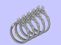 помолвочного кольца Celtic Knot Уникальный дизайн 74059