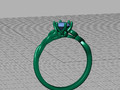 помолвочного кольца Celtic Knot Уникальный дизайн 74059