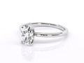 Овальное бриллиантовое помолвочное кольцо кошачьи когти 98380