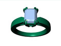 Помолвочное кольцо с бриллиантом Radiant Shape CAD Design CC118 115532
