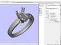 Помолвочное кольцо с бриллиантом Radiant Shape CAD Design CC118 115532