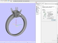 Помолвочное кольцо с бриллиантом Radiant Shape CAD Design CC118 115532