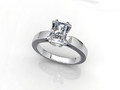 Помолвочное кольцо с бриллиантом Radiant Shape CAD Design CC118 115532