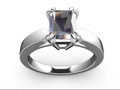 Помолвочное кольцо с бриллиантом Radiant Shape CAD Design CC118 115532
