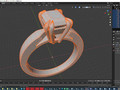 Помолвочное кольцо с бриллиантом Radiant Shape CAD Design CC118 115532