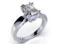 Помолвочное кольцо с бриллиантом Radiant Shape CAD Design CC118 115532